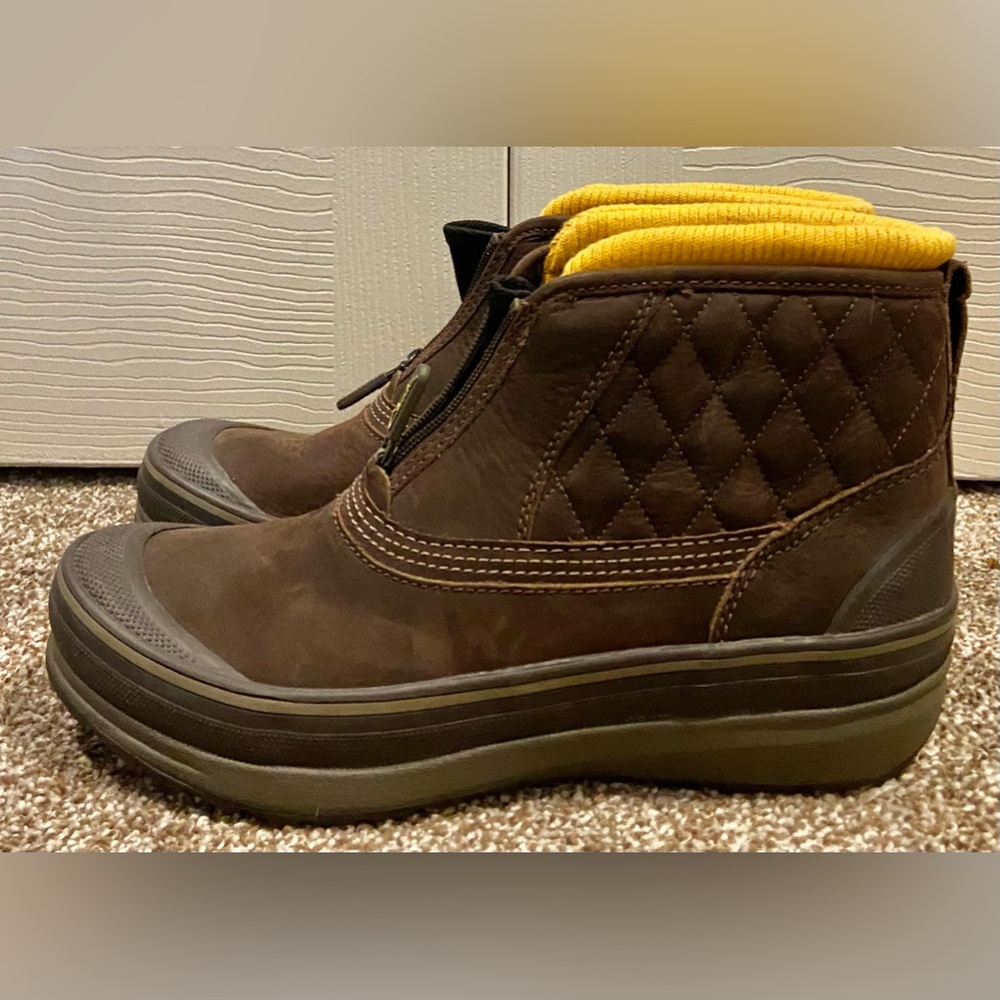 Clarks Outdoor Muckers Slope Waterproof Boots Women’s 8 Zip Non Slip Hiking EUC
